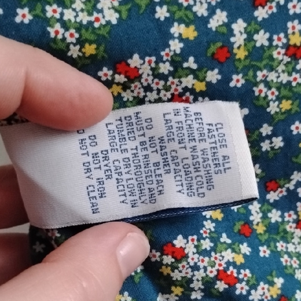 *RARE* 90s Y2K Vintage Old Navy Striped Chevron/Floral Reversible Puffer Vest - Picture 16 of 16
